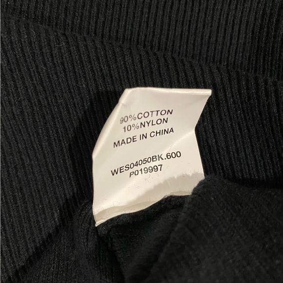 DISSH, Ribbed Crop Top with Snap Buttons. Colour: Black - Picture 3 of 4